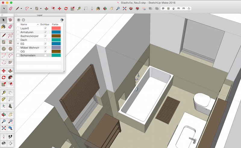 SketchUp 3D Hausplanung